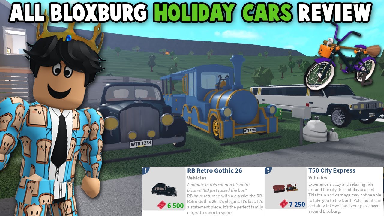 ALL BLOXBURG HOLIDAY LIMITED CARS REVIEW... and some bonus vehicles