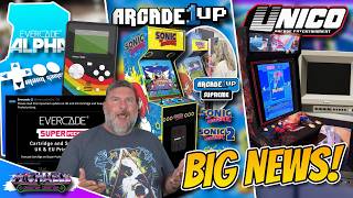 Arcade1Up Sonic The Hedgehog New Details, Unico Traveller Kickstarter & Evercade 3/4 Scale Alpha?