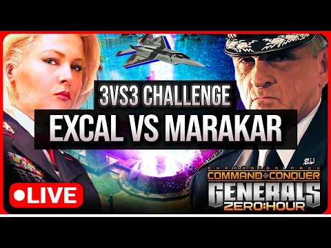 Team Excal vs Team Marakar - 3vs3 Challenge | C&C Generals Zero Hour