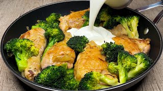 I have never had such delicious chicken and broccoli! Easy recipe for dinner!