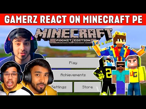 When Gamers Play Minecraft (Pocket Edition) First Time | Ft. #anshubisht #smartypie #techno #proboiz