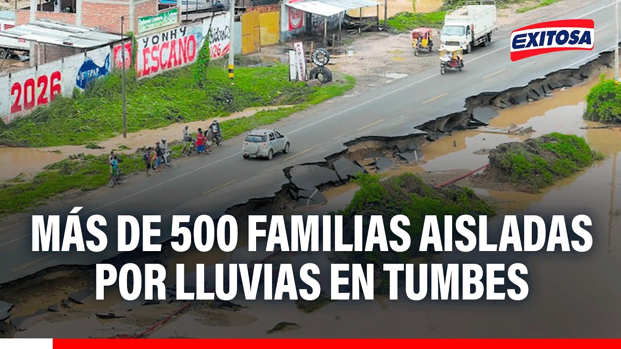 🔴🔵 Emergencia en Tumbes: Más de 500 familias aisladas en distrito de Casitas tras lluvia extrema