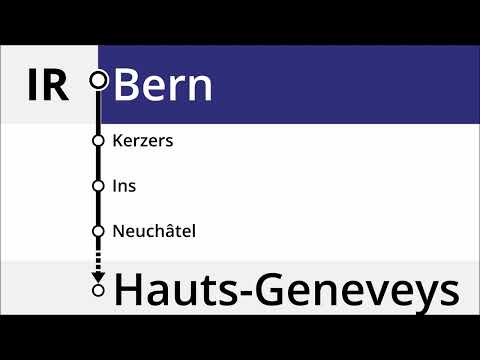 BLS Ansage / annonce BLS • IR66 • Begrüssung Bern – Les Hauts-Geneveys (De, Fr)