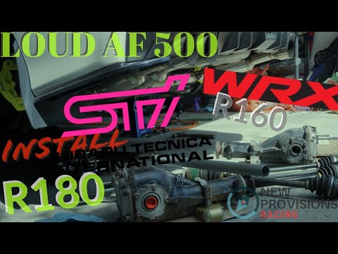 WRX to STI Transmission Swap - Installing the R180 STi Rear Differential, Axles and Supporting Parts