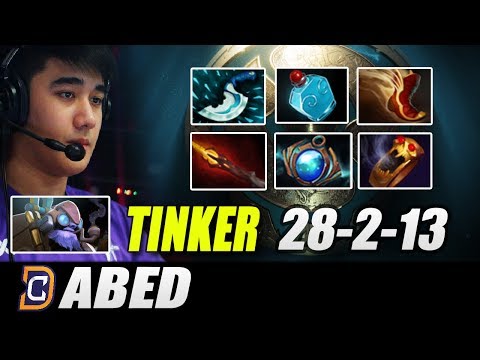 ABED IMBA TINKER Dota 2 - 28KILLS IN 25 MINS WTFAST HAND
