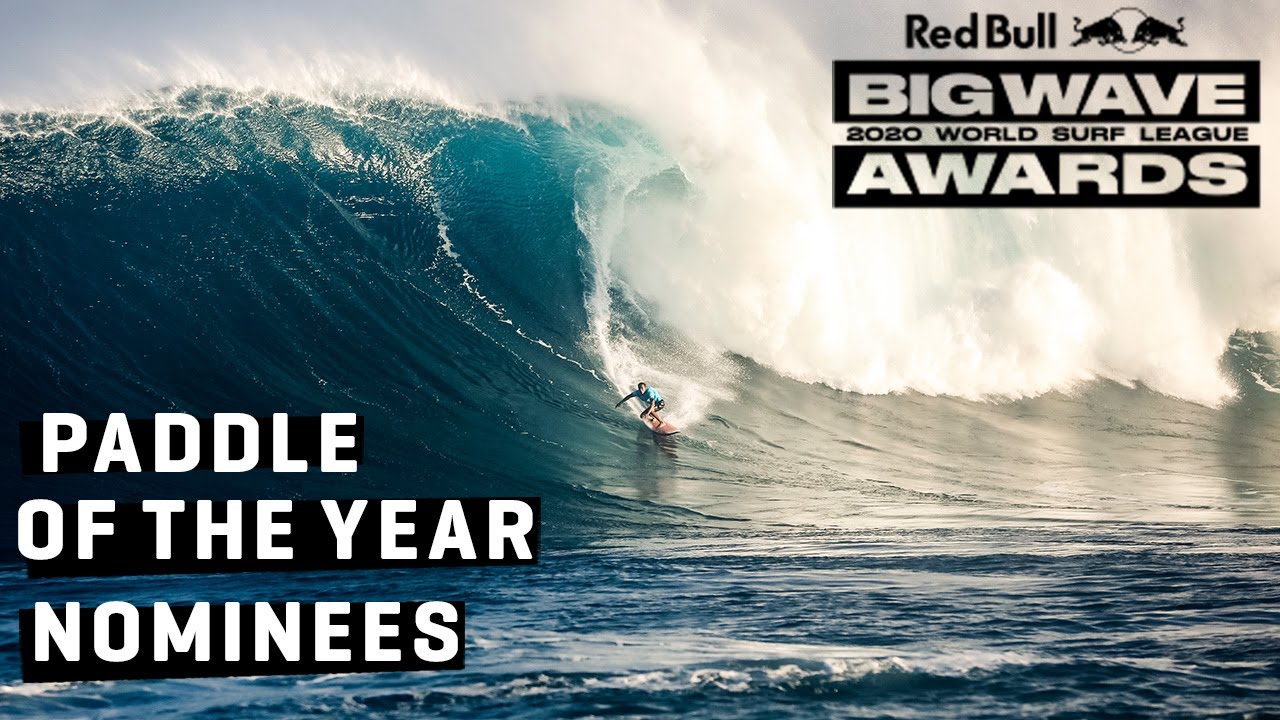 BIG WAVE PADDLE AWARD NOMINESS - The HEAVIEST WAVES paddled in 2020 Red Bull Big Wave Awards