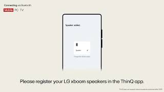 How to use and start LG XBOOM Grab | LG