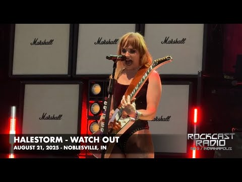 Halestorm performs "Watch Out" in Noblesville, Indiana on August 21, 2025
