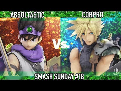 Absoltastic (Hero, Diddy Kong) vs. Corpro (Cloud) - Smash Sunday #18