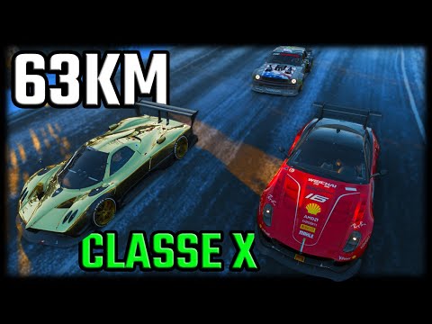 CORRIDA DE 63KM de VELOCIDADE com CARROS CLASSE X - Forza Horizon 4