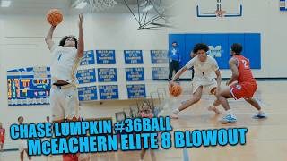 Chase Lumpkin #36BALL In HEATED WIN OR GO HOME ELITE 8 PLAYOFFS | McEACHERN VS PEACHTREE RIDGE