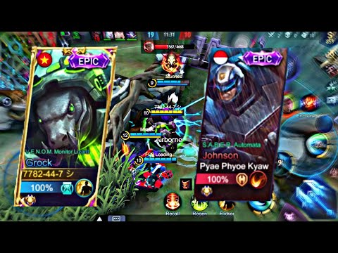 Grock Vs Johnson. Enemies took twice Lord. And high ground defense.