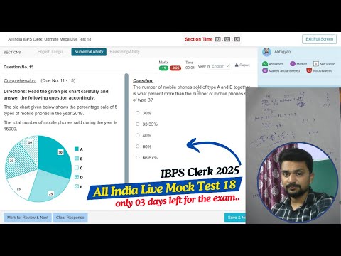 Testbook IBPS Clerk Prelims Live Mock Test 18 | How I got 94.78 %ile in This Mock | Share Your Score