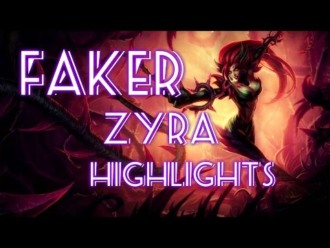 SKT T1 Faker - Zyra vs Azir - Highlights - Korean SoloQ - Season 2015 - League of Legends