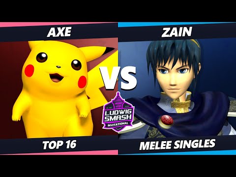 Ludwig Invitational - Axe (Pikachu) Vs. Zain (Marth) SSBM Melee Tournament