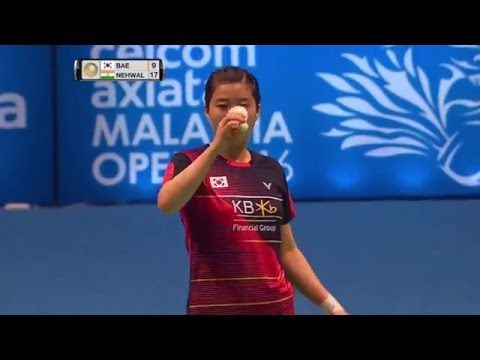 Celcom Axiata Malaysia Open 2016 | Badminton R16 M4-WS | Bae Yeon Ju vs Saina Nehwal