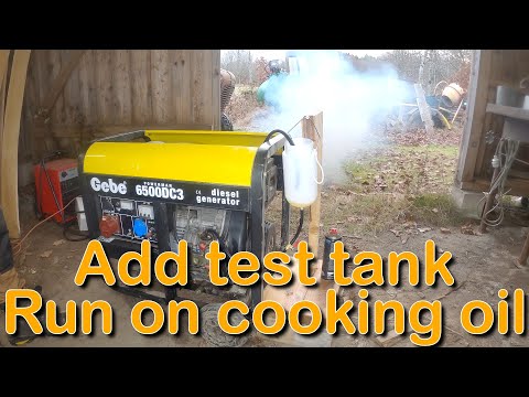 (Diesel VS Biofuel) Install test tank to run diesel engine on cooking oil