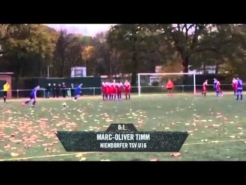 Grandioser Freistoß von Marc-Oliver Timm (Niendorfer TSV, U16 B-Junioren) | ELBKICK.TV
