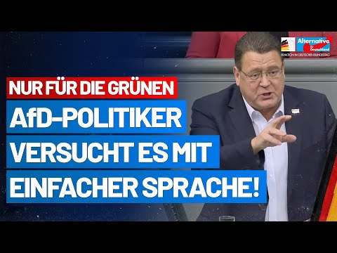 For the Greens only: Stephan Brandner tries using simple language! - AfD parliamentary group in t...