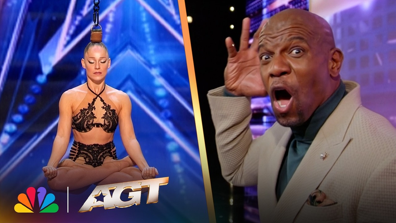 Wait… She’s Flying by Her Hair?! | Danila Bim | AGT