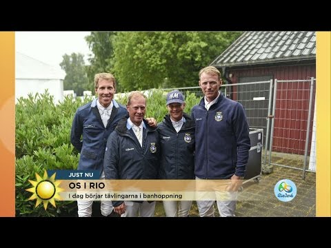 Landslagsryttaren inför OS-tävlingarna i banhoppning - Nyhetsmorgon (TV4)