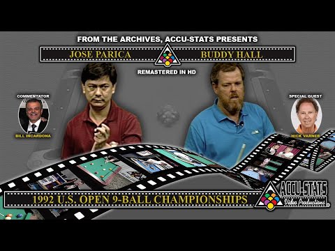 9-Ball - BUDDY HALL vs JOSE PARICA - 1992 US Open 9-Ball Championship
