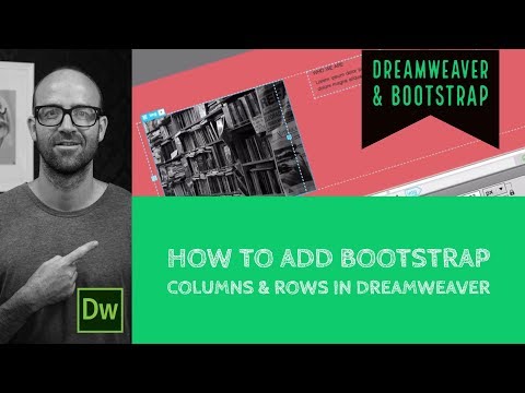 How to add Bootstrap columns & rows in Dreamweaver - Dreamweaver Tutorial [15/54]