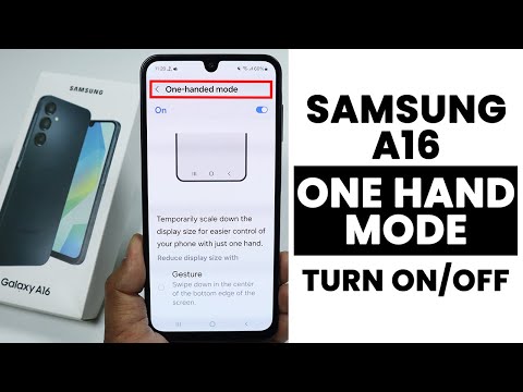 How to Turn ON/OFF One Handed Mode in Samsung A16
