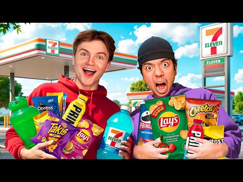 Spiser Kun Bensinstasjon Mat i 50 Timer!