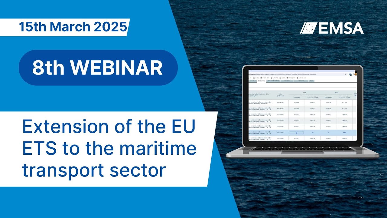 8th webinar on the extension of the EU Emissions Trading Scheme (ETS) to maritime transport