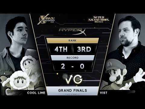 XCS Finals SSBM -  Cool Lime (Ice Climbers) Vs.  Vist [L] (Luigi) Smash Melee Grand Finals