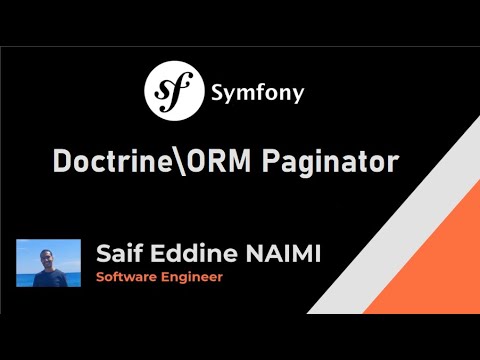 Symfony 6 #31# : Doctrine\ORM Paginator