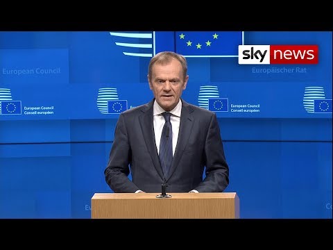Tusk sets condition for EU approving Brexit extension Video