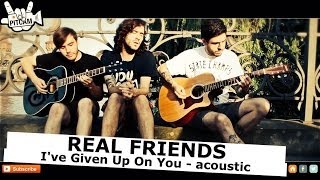 REAL FRIENDS - I've Given Up On You (acoustic) | www.pitcam.tv
