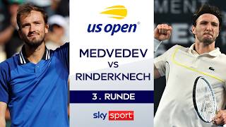 Medvedev - Rinderknech 🇫🇷 - 3. Runde | US Open 2026 | Highlights - Sky