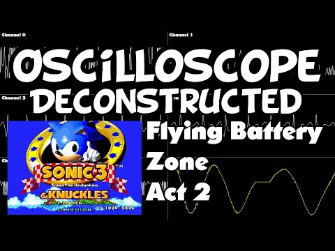 Sonic 3 and Knuckles - Flying Battery Zone Act 2 - Oscilloscope Deconstruction