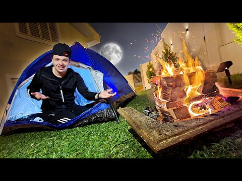 ACAMPAMOS NO QUINTAL DA CASA NOVA