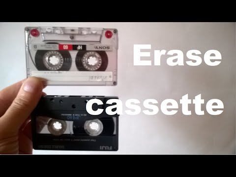 How to erase a cassette tape