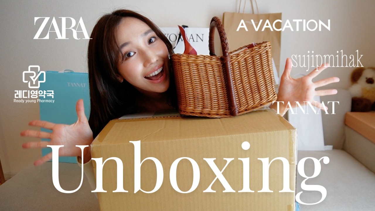 【Unboxing】スタイリストの最近の購入品📦届いた荷物ぜんぶ開封！ZARAや韓国旅行で買ったアイテムも紹介します✈️【アンボクシング】