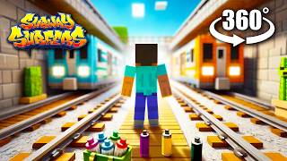 Download lagu VR 360° SUBWAY SURFERS (Minecraft Animation) mp3