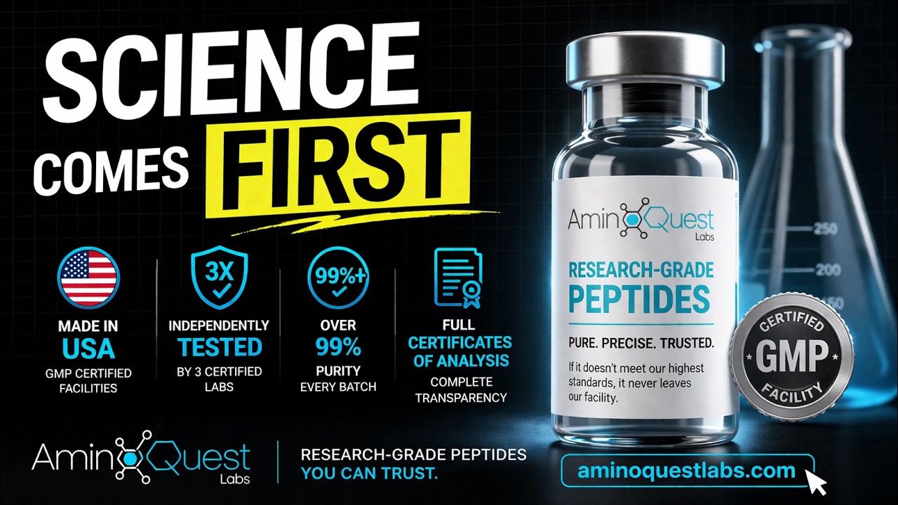 Science Comes First | 99% Pure Research Peptides (No Compromises)