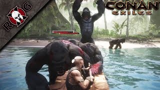 CONAN EXILES | THE PURGE! DEFENDING THE BASE! Ep 3