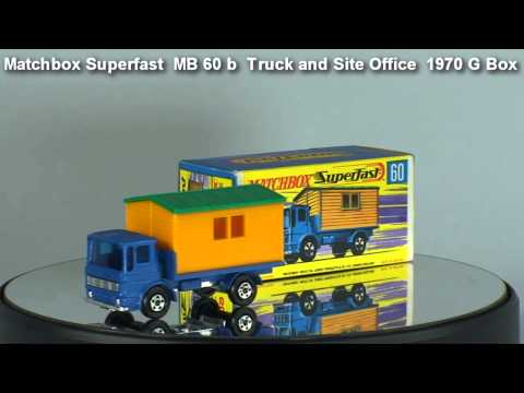 Matchbox 1970 Superfast  MB 60 b  Truck and Site Office    #adultdiecast
