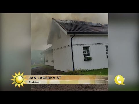 Klotblixten förstörde Jans hus - Nyhetsmorgon (TV4)
