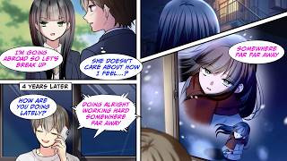 [Manga Dub] We broke up because she was going abroad. 4 years later...