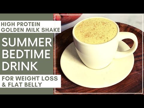 High Protein Golden Milk Shake | Summer Bedtime Drink | For Weight Loss | How to Make Sattu Shake