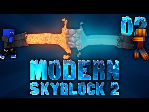 MEGA KATZE ZERSTÖRT UNS + LAVA vs EIS! - MODERN SKYBLOCK 2 #02 | DieBuddiesZocken