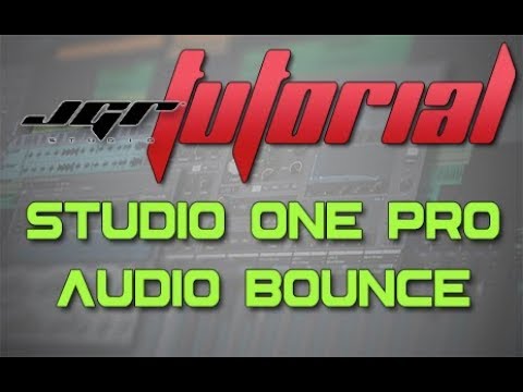 Studio One Pro I diversi tipi di Bounce Tutorial Italiano