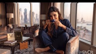 Hande Ercel at lux hotel room #handeerçel #handeercel 