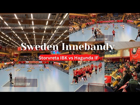 Storvreta IBK vs Hagunda IF|Innebandy| IFU Arena Uppsala| welcome 2023|watching bandy for first time